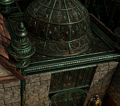 Cast iron cupolas and platforms without legs